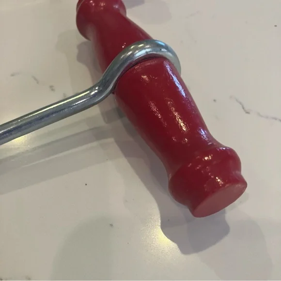 Vintage Wooden Handle Sturdy Metal Boot Strap Hook Puller 7" Long Mating Pair - Picture 4 of 11